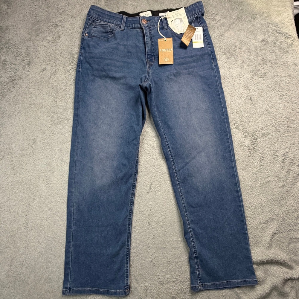Angels Forever Young Everluxe Sculpt Straight Ankle Jeans Blue Size 14 NWT - Picture 2 of 14